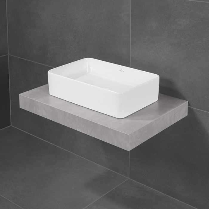 Villeroy&Boch Collaro Раковина накладная 56х36х14.5см., без отв., цвет: альпийский белый