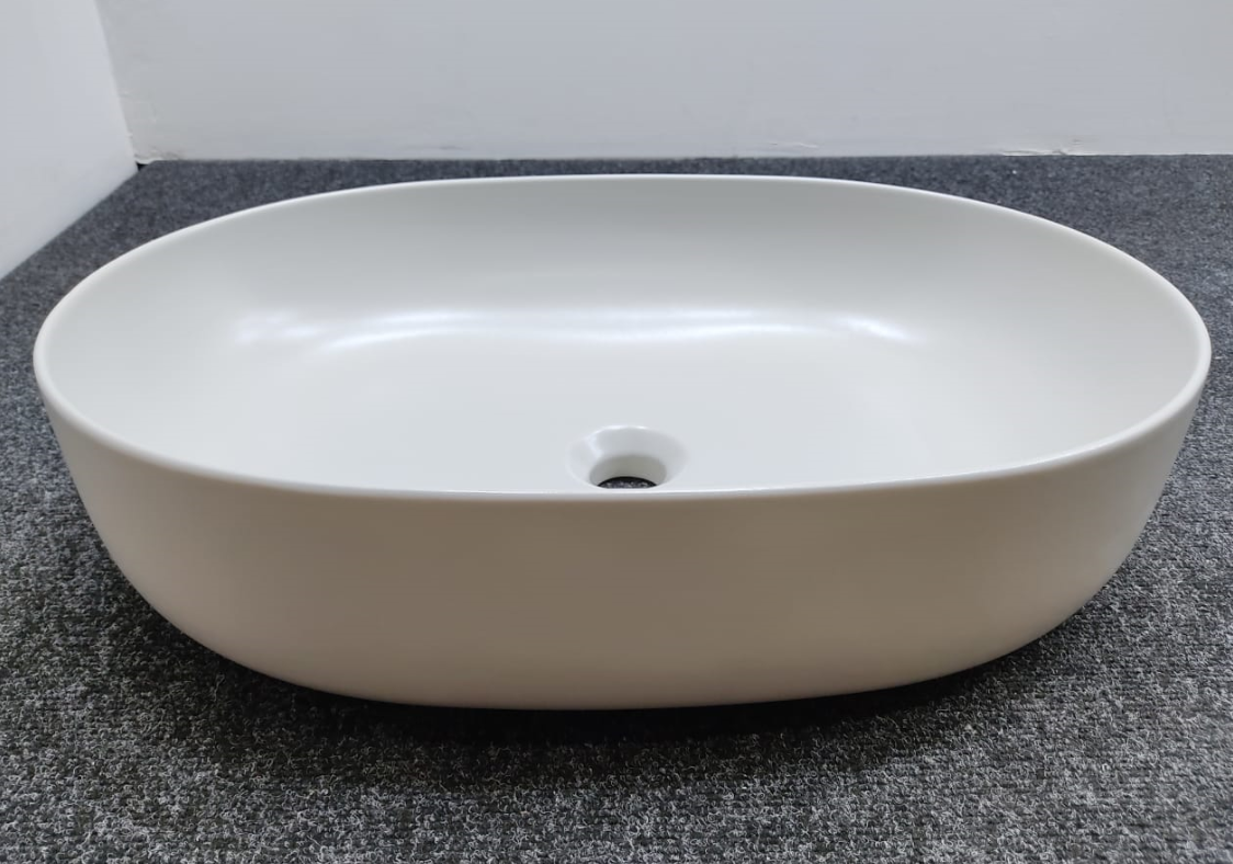 Kerasan Nolita Раковина 60х40 см, без отв., накладная, цвет: светло серый 