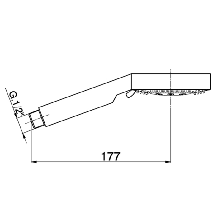 Cisal Shower Ручной душ, с 5 типами струи, d: 10см, цвет: хром