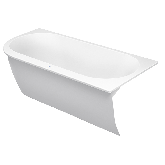 Duravit Darling New  Ванна 190х90x60см, пристенная, акриловая, угол справа, с панелью и ножками,с 2 наклонами для спины, цвет: белый