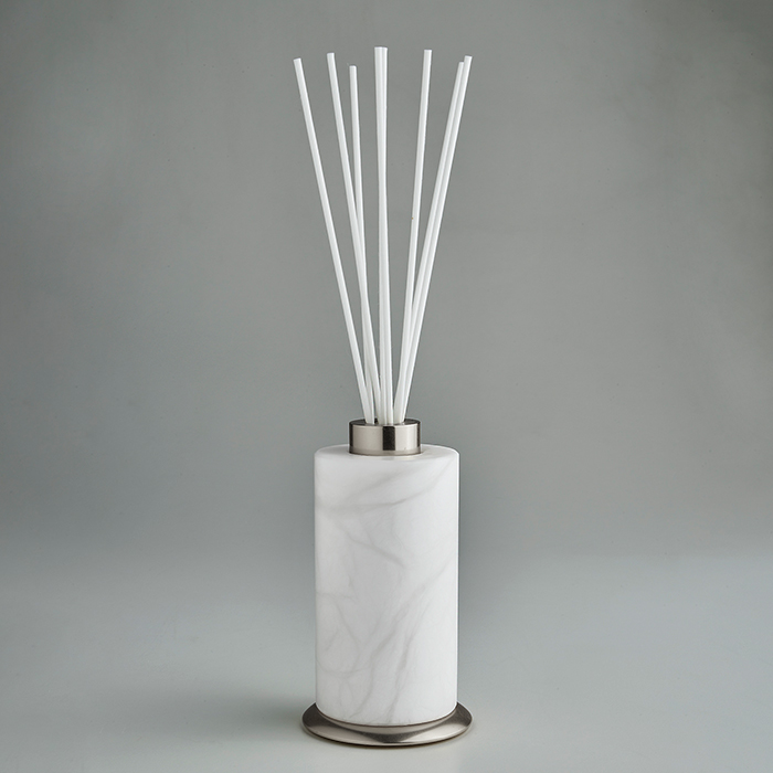 3SC Baster Round Ароматический диффузор, настольный, цвет: алебастр/никель сатинированный матовый