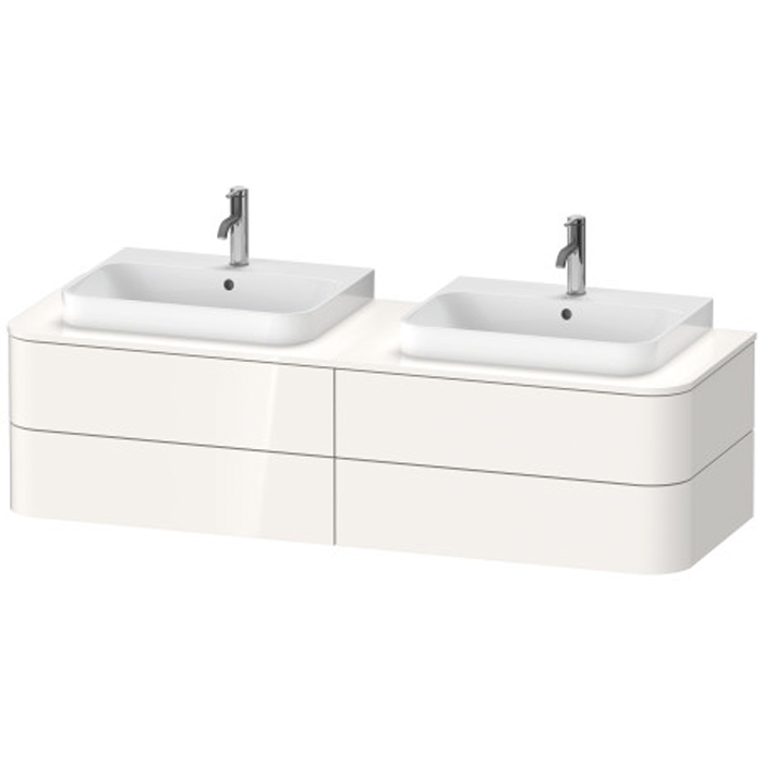 Duravit Happy D.2 Plus Тумба подвесная 160x55х40.8см 4 ящика, цвет: белый глянцевый