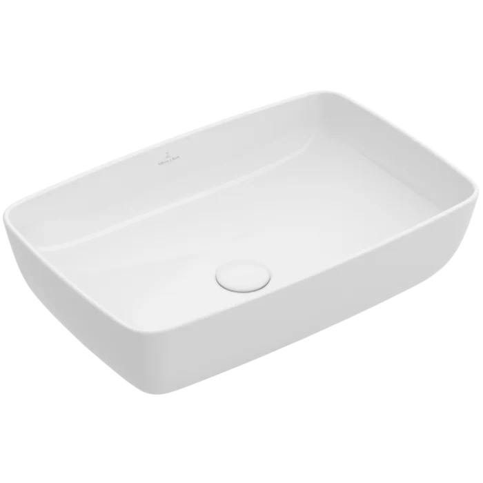 Villeroy&Boch Artis Раковина 58х38.5х12.5см., накладная, без отв., без перелива, TitanCeram, цвет: альпийский белый