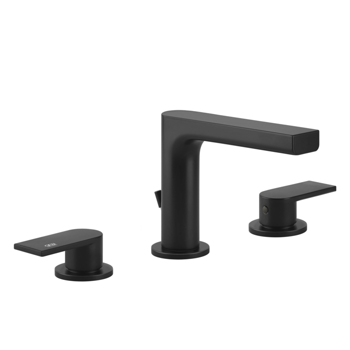 Gessi Emporio Via manzoni Смеситель для раковины, на 3 отв, донный клапан, цвет: Black XL