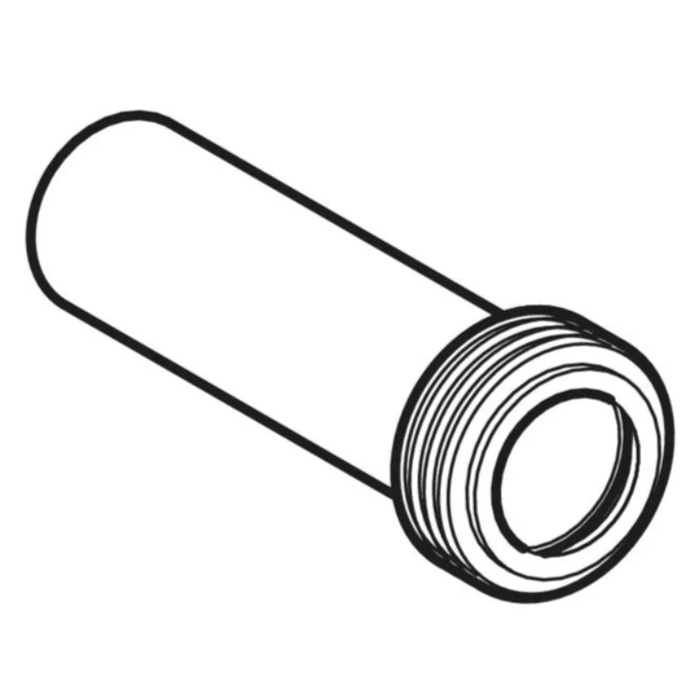 Geberit Удлинитель колена смыва d4.5см., с манжетой, цвет: черный