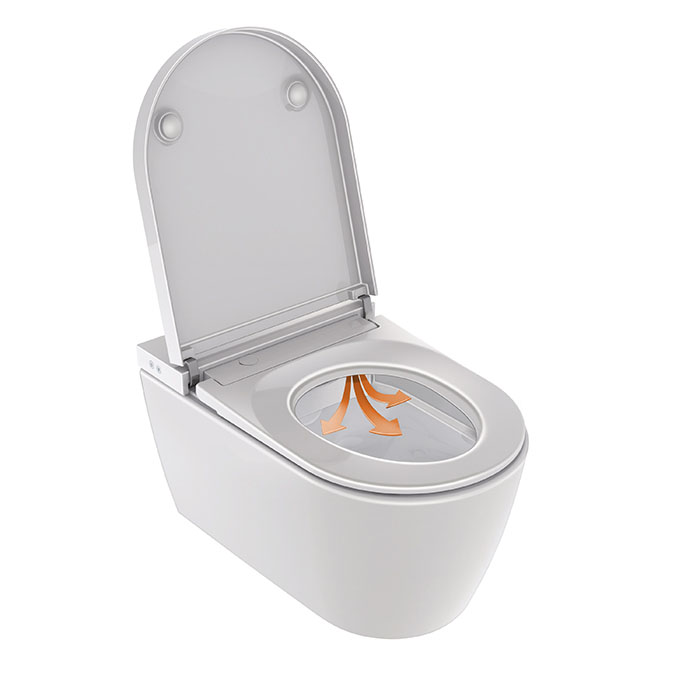 Duravit Starck F Plus Унитаз подвесной, безободковый, с сиденьем Sensowash, с покрытием Hygieneglaze, цвет: белый
