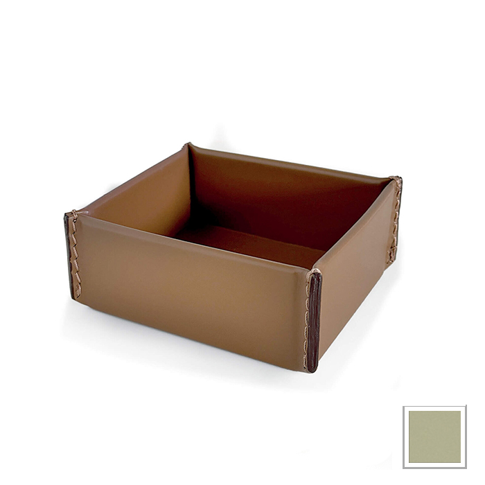 3SC Meridien Лоток 11х4.5х9.5см., настольный, гладкая кожа, цвет: Avorio