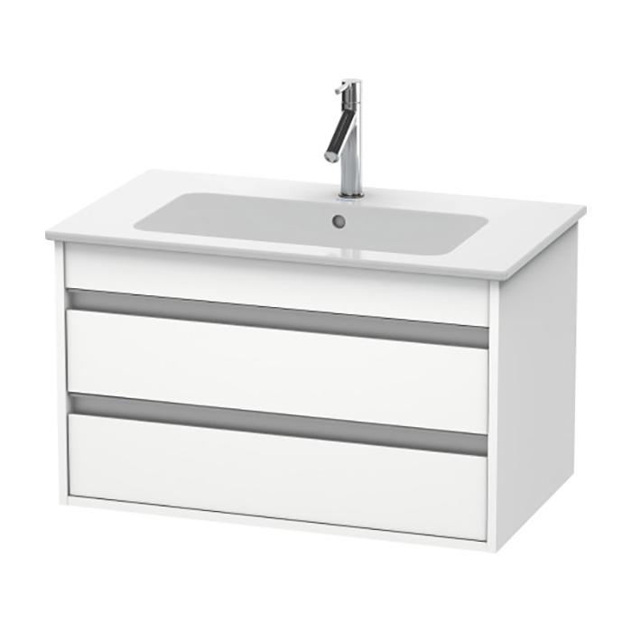 Duravit Ketho Тумба подвесная, 80x47.5х48см., с раковиной, с 2 выдв.ящиками, цвет: белый матовый