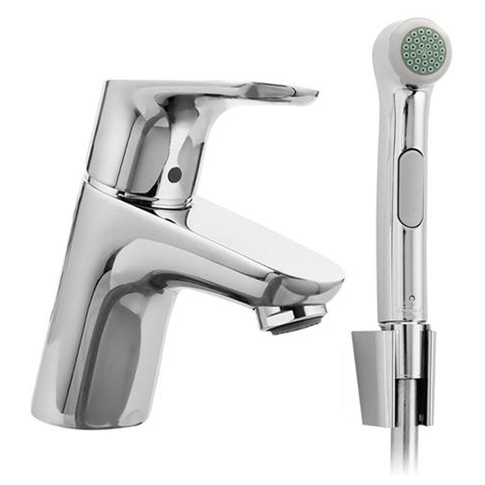 Hansgrohe Focus, Смеситель для раковины с гигиеническим душем, Цвет: хром