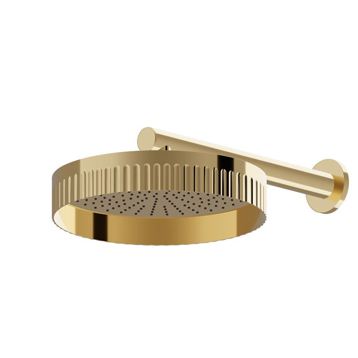Newform Head Showers Верхний душ 30см, настенный, цвет: PVD glossy gold
