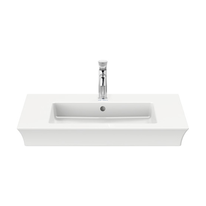 Duravit White Tulip Раковина накладная 75х49см, с переливом, без отв., цвет: белый