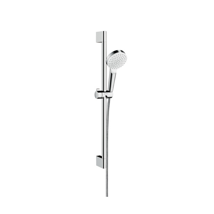 Hansgrohe Crometta Vario Unica Душевой набор: штанга 650mm, ручной душ, 1jet (Rain), шланг, цвет: белый/хром