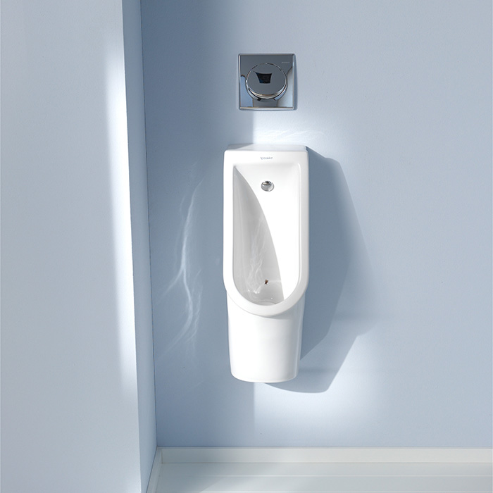 Duravit Starck 3 Писсуар подвесной 30х24.5см., безободковый, без "мушки", подвод воды сзади, с креплением, цвет: белый