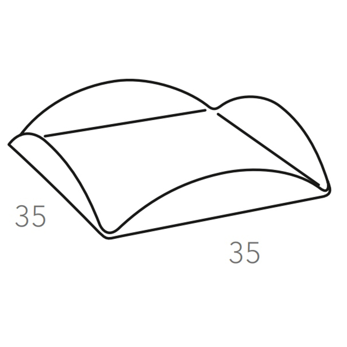 ADJ Подставка для сервировки 35x35см., натуральная кожа, цвет: коньяк/бордо	