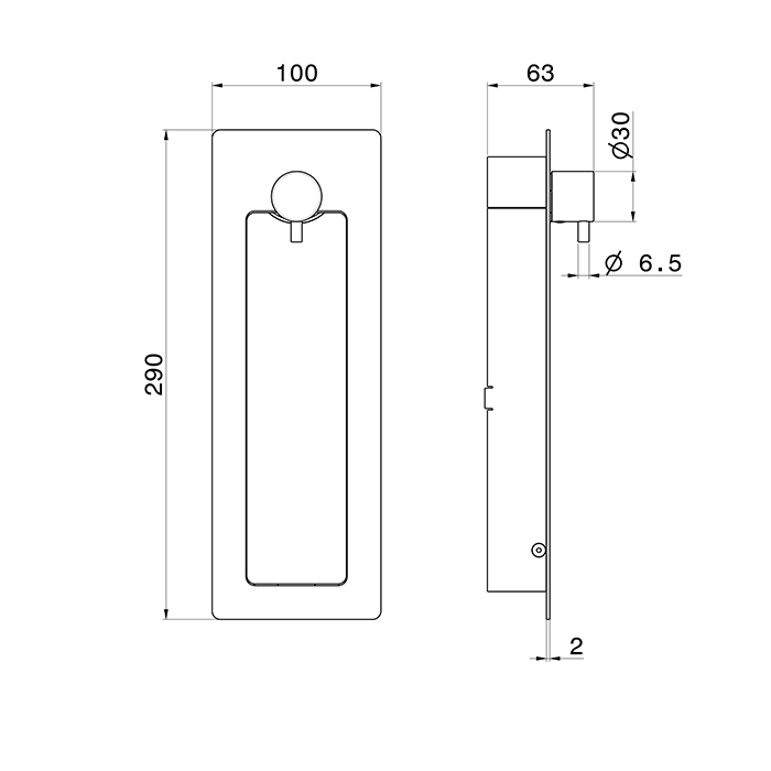 Newform Shower Выдвижной гидроерш, на холодную воду цвет: Nero opaco