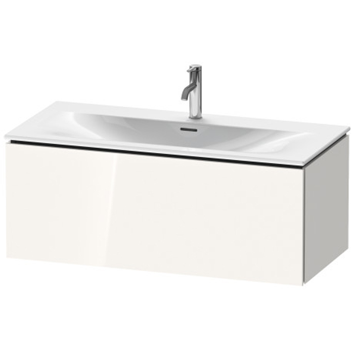 Duravit L-Cube База подвесная 102x48.1x40см с раковиной, 1 выдвижное отделение, цвет: глянцевый белый