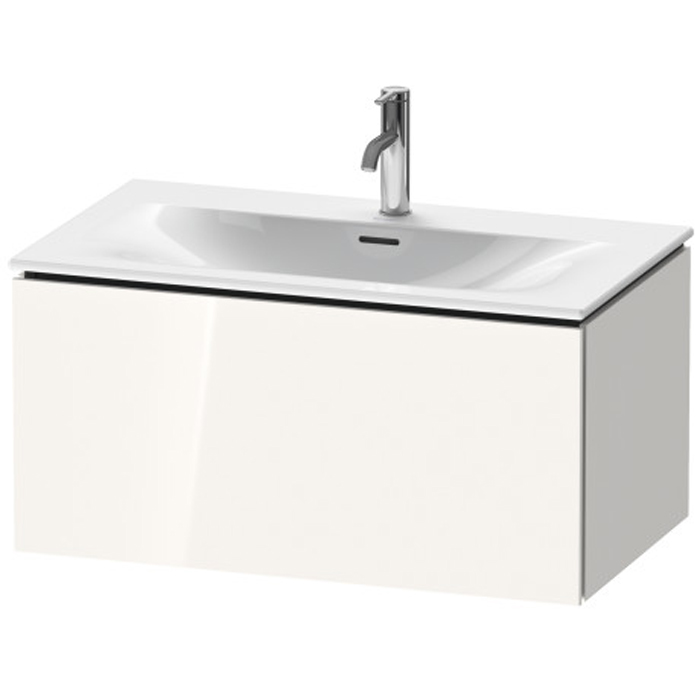 Duravit L-Cube База подвесная 82x48.1x40см с раковиной, 1 выдвижное отделение, цвет: глянцевый белый