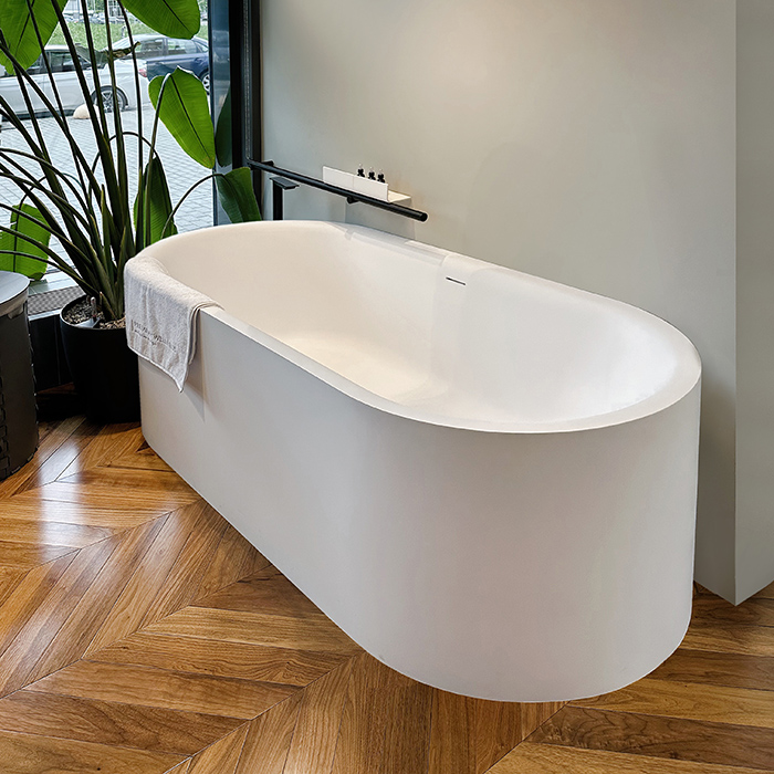Salini Perla Ванна отдельностоящая 170x80см, материал S-Stone, цвет: белый матовый