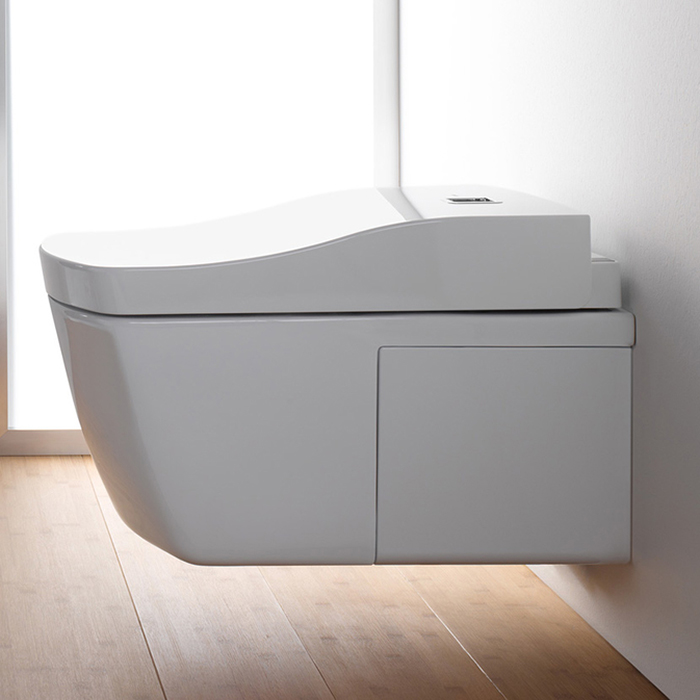 TOTO Neorest EW Унитаз подвесной 42.3x66.6x41см, безободковый, CeFiONtect, Tornado Flush цвет: белый с сиденьем WASHLET