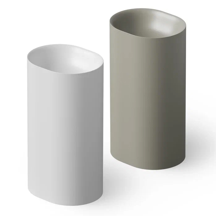 Dea Design Pedestal Basin Раковина 50х40х90см., напольная, без отв., Solid Surface, цвет: White №18