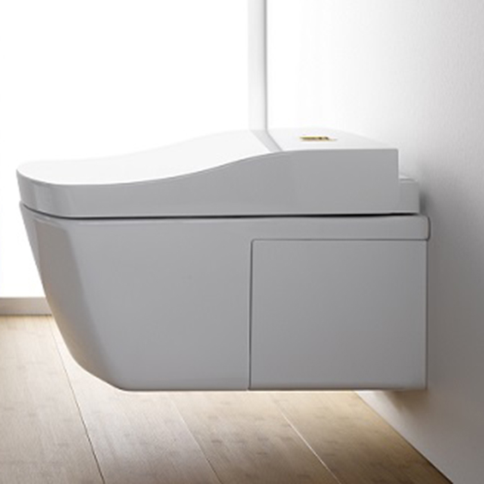 Toto Neorest AC Унитаз подвесной 42.3x66.6x41см, безободковый, CeFiONtect, Tornado Flush, с сиденьем Washlet, цвет: белый