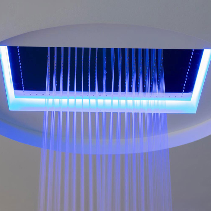 Antonio Lupi Meteo  Встраиваемый верхний душ  52x35x11см, с LED подсветкой, цвет: белый