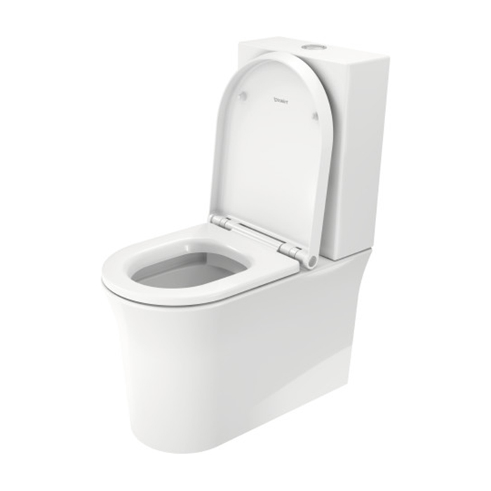 Duravit White Tulip Моноблок 37x65 см, безободковый, слив универсальный, HygieneGlaze, цвет: белый