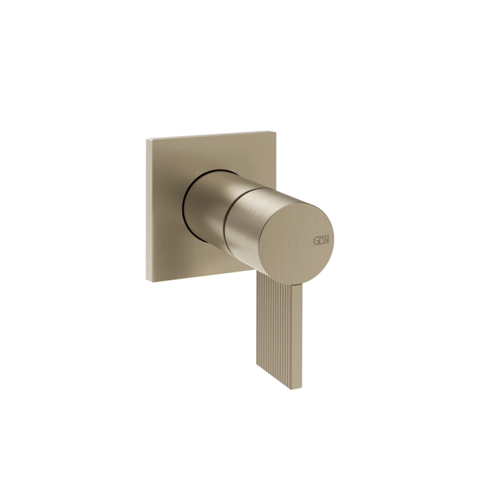 Gessi Inverso Rigato Смеситель для раковины настенный на 1 выход: Finox Brushed Nickel (внешняя часть)