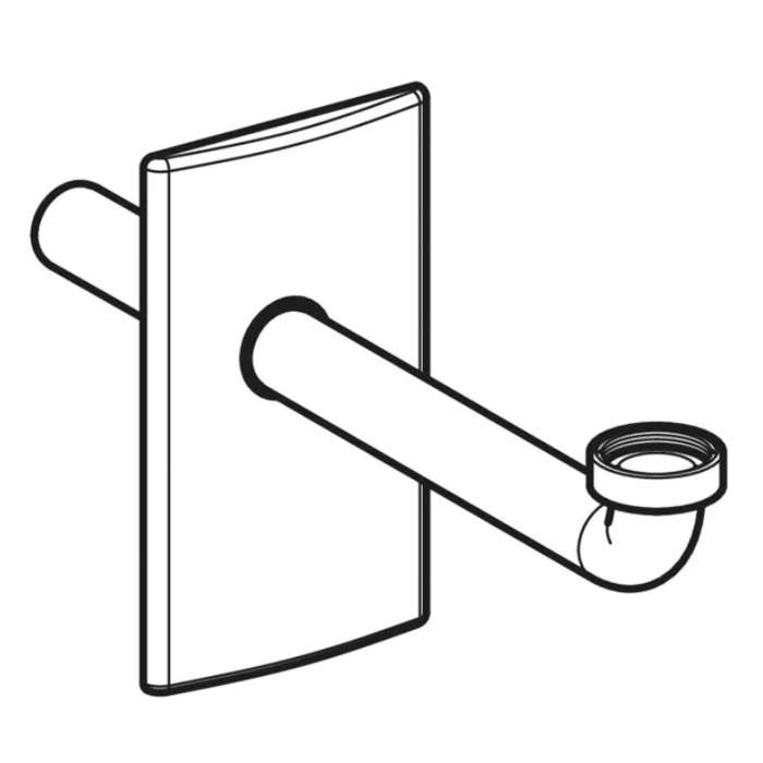 Geberit Финишный комплект для раковины, с внутристенным сифоном, цвет: хром глянцевый