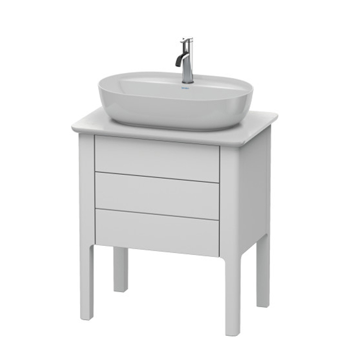 Duravit Luv База напольная 68.8x45х74.3см, с 1 выдв. ящиками, каменой столешницей и раковиной, цвет: белый шелковисто-матовый