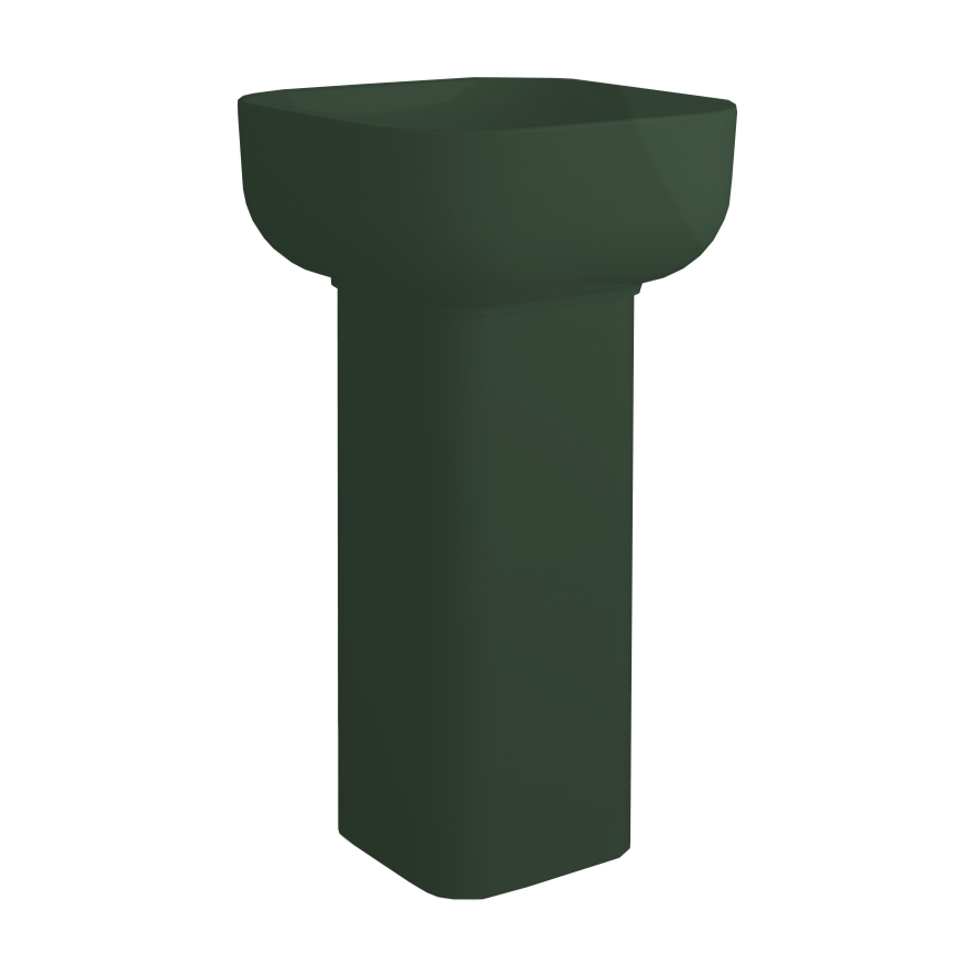 Simas Balloon Раковина с колонной 45x45xh65 см, без отв под смеситель, без перелива, цвет: mirto matt