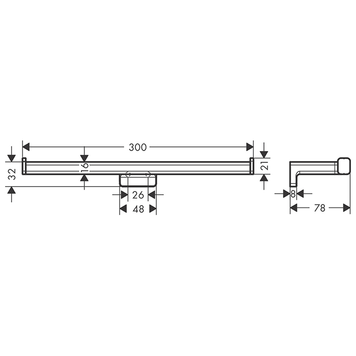 Hansgrohe AddStoris Держатель т/б, двойной, цвет: шлифованная бронза