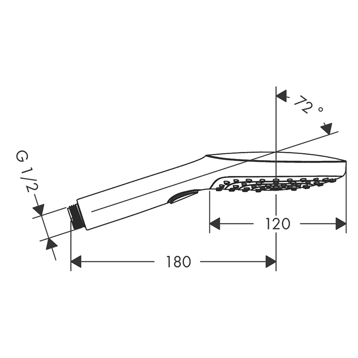 Hansgrohe Raindance Select 120 Air Ручной душ, цвет: золото