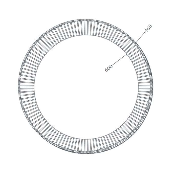 Artceram Зеркало Lord Ø76 см в керамической раме с LED-подсветкой и сенсорным выключателем, цвет: белый матовый