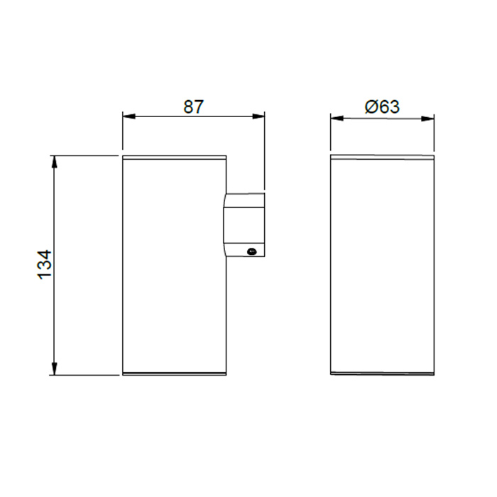 Almar Стакан подвесной d6.3x8.7хh13.4см, цвет: нержавеющая сталь брашированная AISI 316