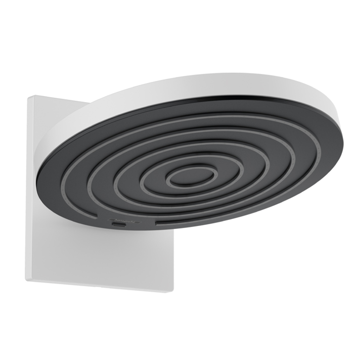 Hansgrohe Pulsify Верхний душ Ø260 мм., с настенным креплением, 2 режима, внешняя часть, цвет: белый матовый/графит