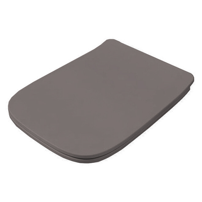 Artceram A16 Крышка с сиденьем Slim для унитаза, механизм soft-close, цвет: gravel/хром