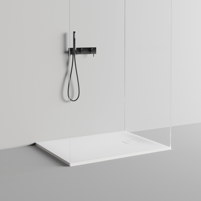 Salini Oasi Поддон 90х90х3cм, с сифоном, S-Stone, цвет: белый матовый