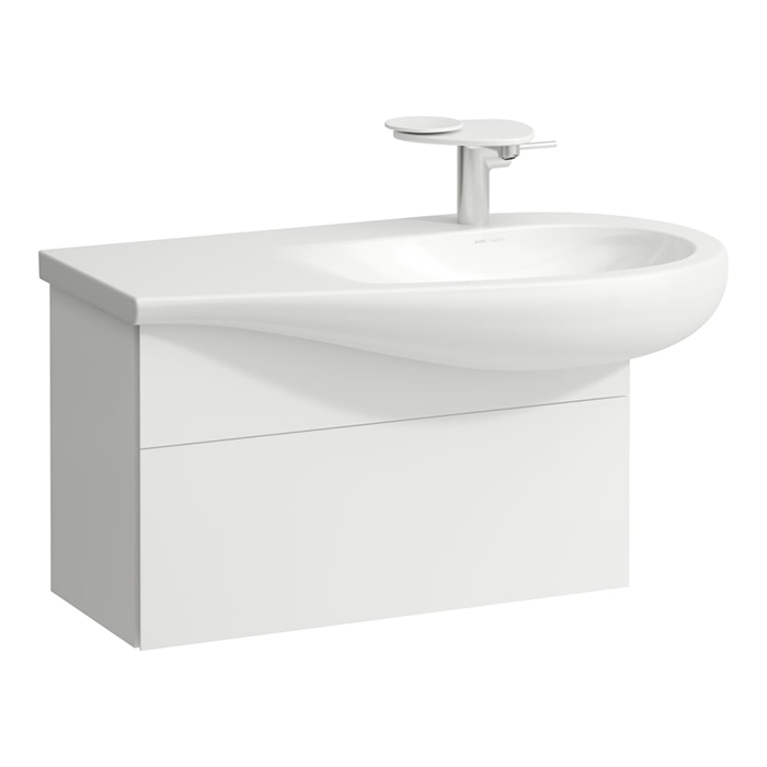 Laufen Alessi One Тумба подвесная с раковиной 90x50см, с 1 ящиком, цвет: белый матовый