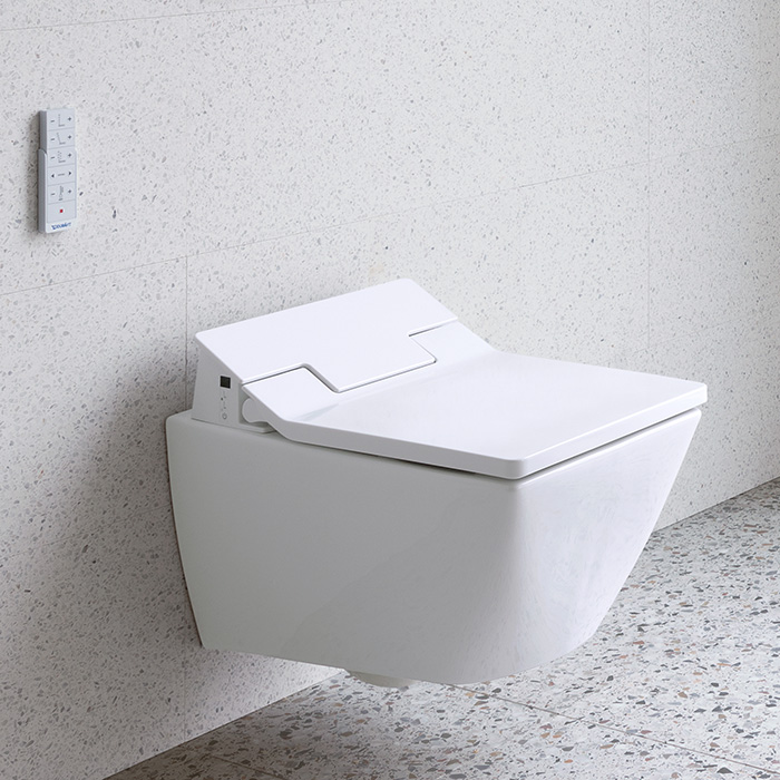 Duravit Viu Унитаз подвесной 37x57см, rimless, sensowash, с крепление Durafix, цвет: белый