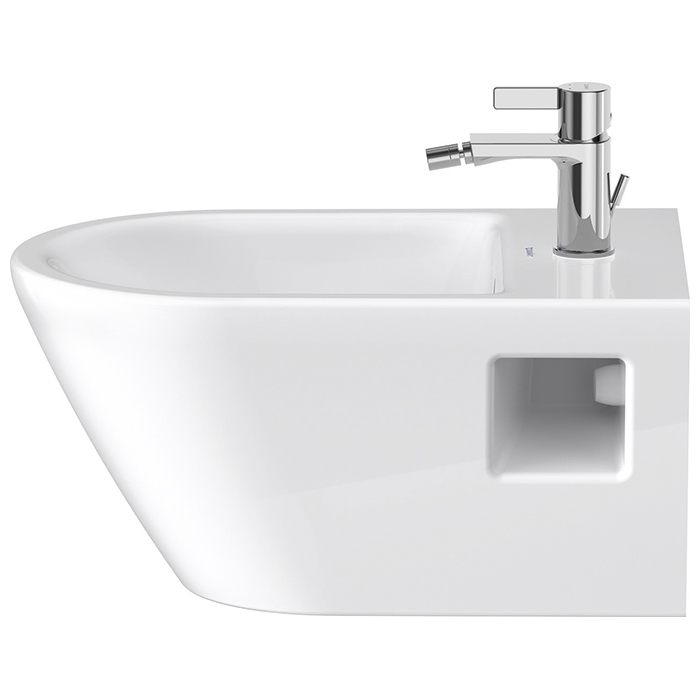 Duravit D-Neo Биде подвесное 37x54 см, с переливом, с 1отв., WonderGliss, цвет: белый	