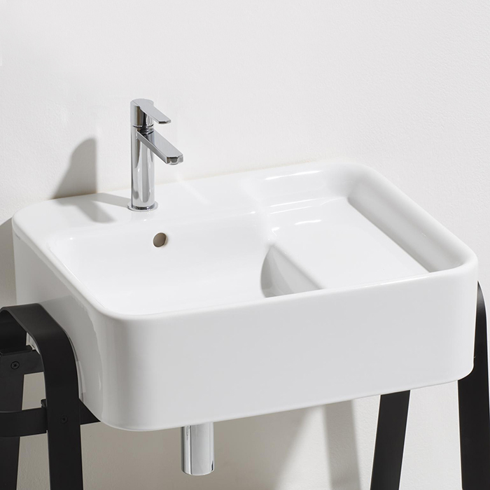 Simas Hop Раковина чаша подвесная 60x50xh18 см, без отв. для смесителя, цвет: белый