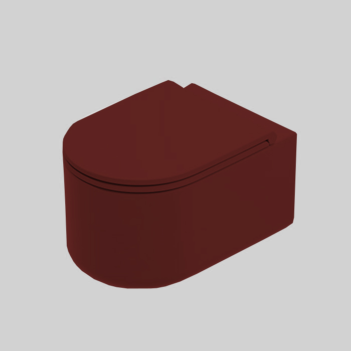 Artceram Solida Унитаз подвесной Reel 36x53 см, покрытие Saniglaze, цвет: paprika