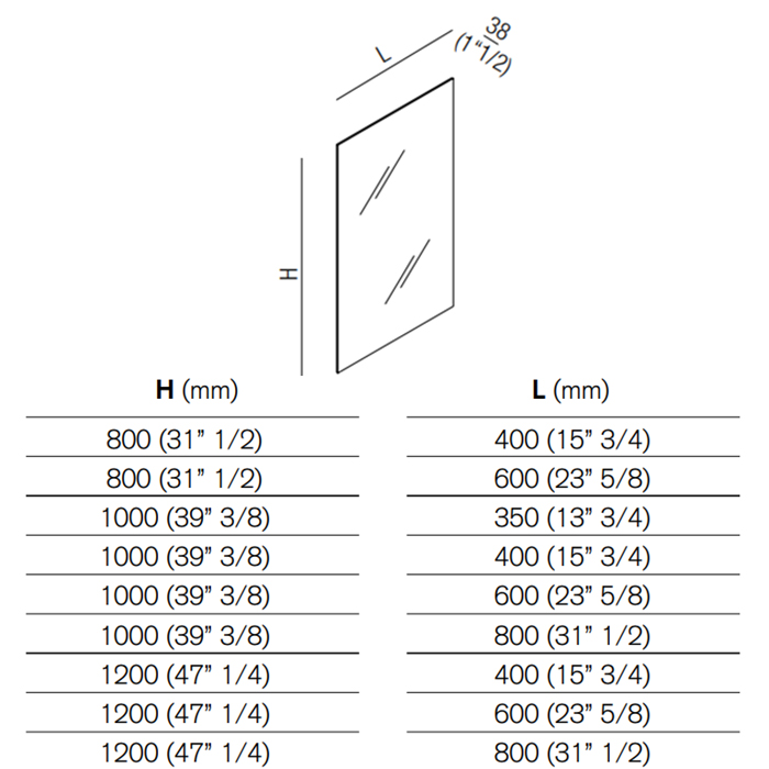 Agape Nudo LED Зеркало настенное 60x80x3.8 см с LED подсветкой