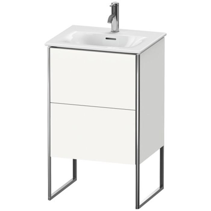 Duravit XSquare База напольная 51x41.8x84см с раковиной, 2 яшика, цвет: глянцевый белый