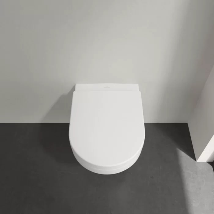 Villeroy&Boch Architectura Унитаз 37х53х33см., подвесной, безободковый, в комплекте сиденье c микролифтом, цвет: альпийский белый
