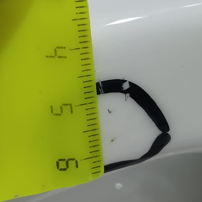 TOTO SP Унитаз подвесной 38x54см, безободковый, с дефектом: чёрные точки, цвет: белый