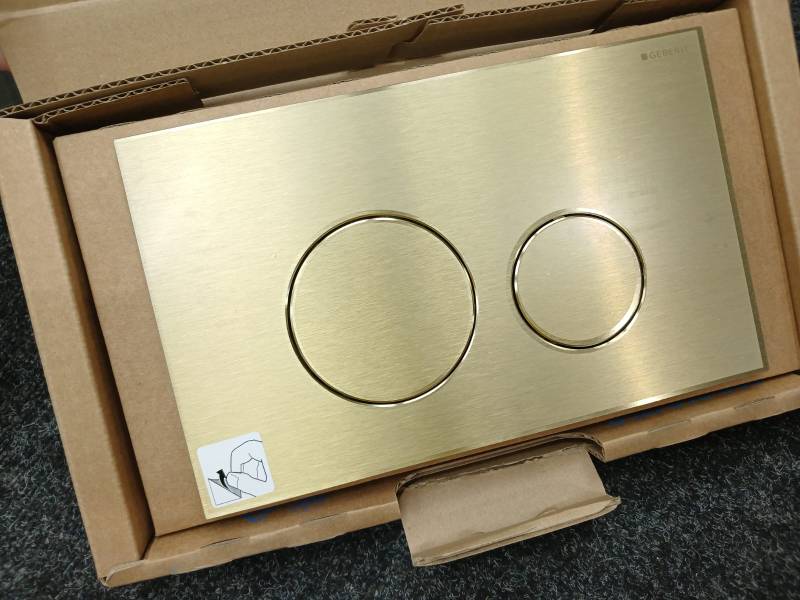 Geberit Sigma40 Клавиша для двойного смыва, круглая: Латунь