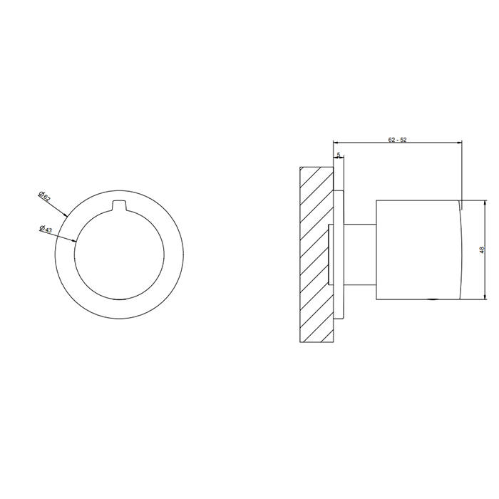 Gessi Emporio shower Переключатель потоков, цвет: Finox Brushed Nickel