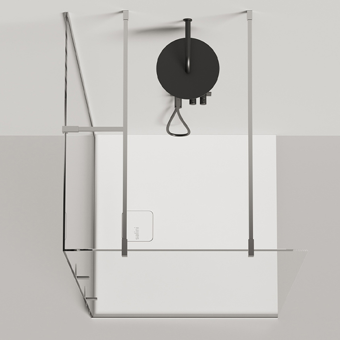 Salini Oasi Поддон 90х90х3cм, с сифоном, S-Stone, цвет: белый матовый